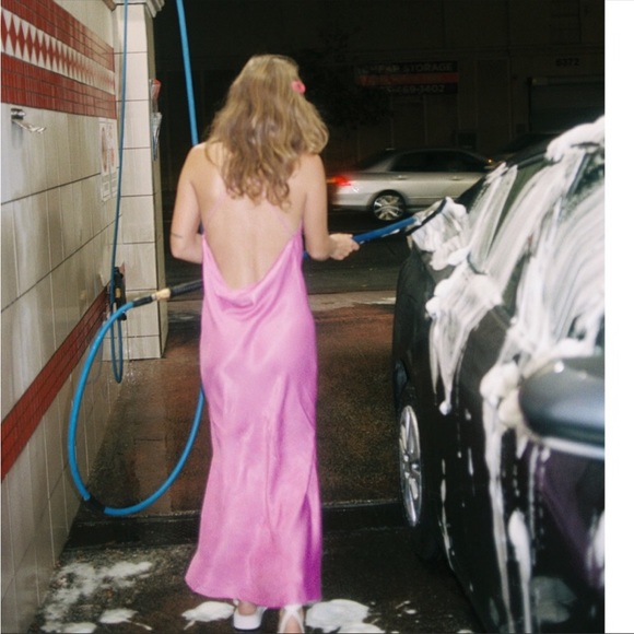 NWT Zara MIDI Satin effect slip dress Size XS - Picture 3 of 9